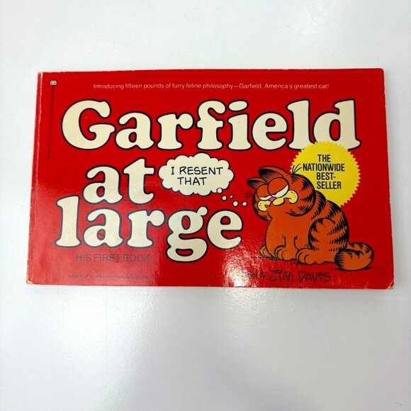 Garfield At Large His First Book Jim Davis March 1980 1st Edition Cartoon Comic - Picture 1 of 11